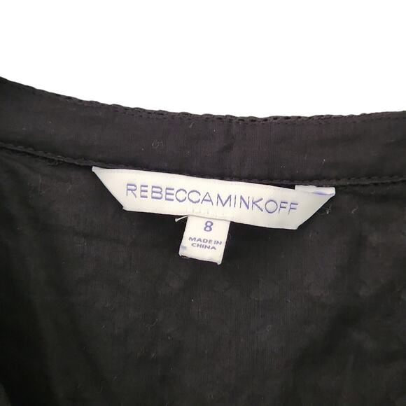 Rebecca Minkoff Caro Eyelet Ruffle Mini Dress- Size 8 - Picture 10 of 11